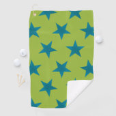 Serviette De Golf Golden Stars Motif 20 (En situation)