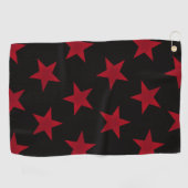 Serviette De Golf Golden Stars Motif 8 (Horizontal)