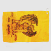 Serviette De Golf Golem Gargoyle (Horizontal)