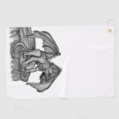 Serviette De Golf Golem Gargoyle (Horizontal)