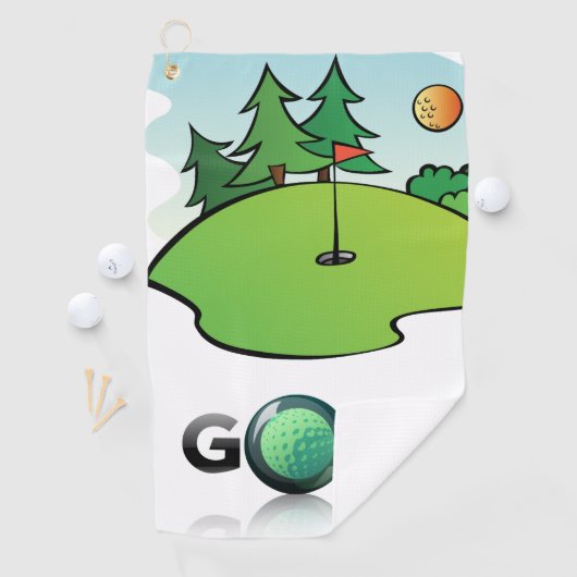 Serviette De Golf Golf (En situation)