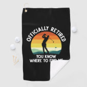Serviette De Golf Golf à la retraite officielle (En situation)