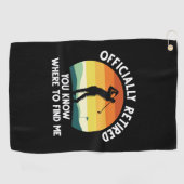 Serviette De Golf Golf à la retraite officielle (Horizontal)