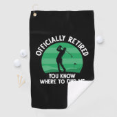 Serviette De Golf Golf à la retraite officielle (En situation)