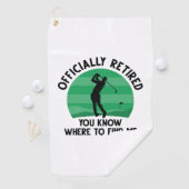 Serviette De Golf Golf à la retraite officielle (En situation)