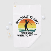 Serviette De Golf Golf à la retraite officielle (En situation)