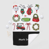 Serviette De Golf Golf à thème Noël (En situation)