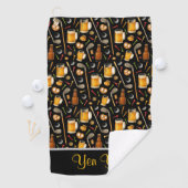 Serviette De Golf Golf and Beer for Golfer  (En situation)