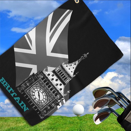 Serviette De Golf Golf Angleterre & Big Ben, drapeau britannique