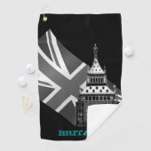 Serviette De Golf Golf Angleterre & Big Ben, drapeau britannique (En situation)