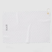 Serviette De Golf Golf Ball Dimples INITIALES Golfeur Golfing Classi (Horizontal)