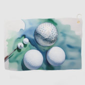 Serviette De Golf Golf Ball Splash (Horizontal)