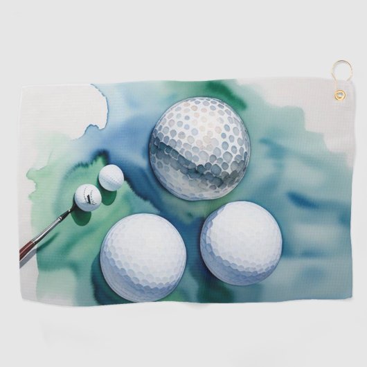 Serviette De Golf Golf Ball Splash (Horizontal)