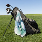 Serviette De Golf Golf Ball Splash (Vert)