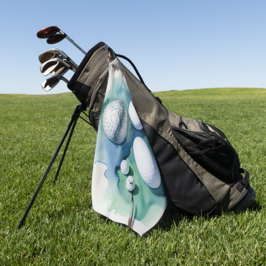 Serviette De Golf Golf Ball Splash (Vert)