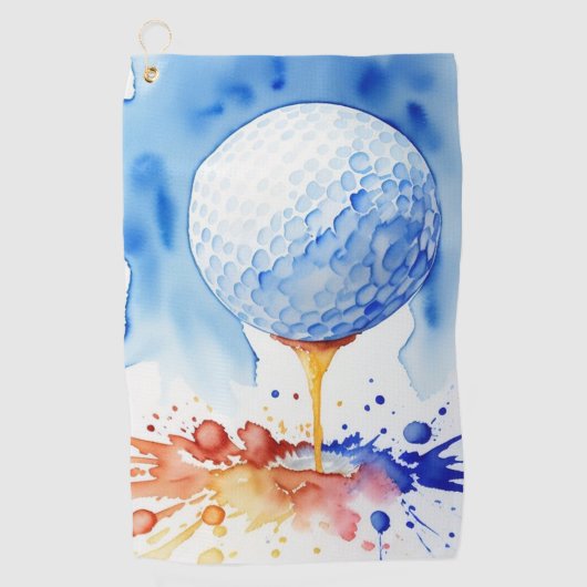 Serviette De Golf Golf Ball Splash Golf Serviette (Devant)
