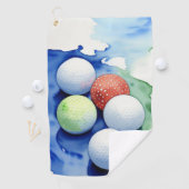 Serviette De Golf Golf Balls Golf Towel (En situation)