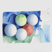 Serviette De Golf Golf Balls Golf Towel (Horizontal)