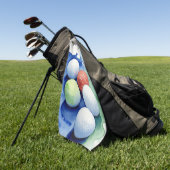 Serviette De Golf Golf Balls Golf Towel (Vert)