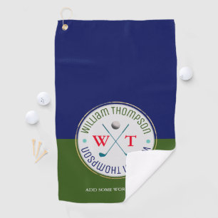 Serviette De Golf Golf Blue Green