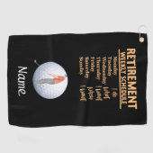 Serviette De Golf Golf Bonne retraite pour Golf Towel (Horizontal)