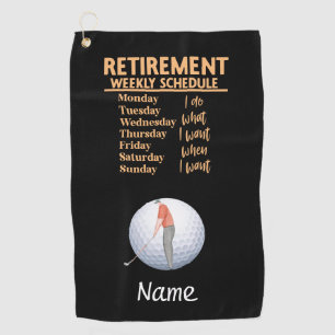 Serviette De Golf Golf Bonne retraite pour Golf Towel