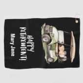 Serviette De Golf Golf Bonne retraite pour golfeur (Horizontal)