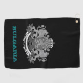 Serviette De Golf Golf Bulgarie & blason bulgare / drapeau (Horizontal)