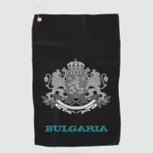 Serviette De Golf Golf Bulgarie & blason bulgare / drapeau (Devant)