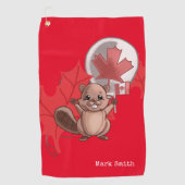 Serviette De Golf Golf Canada (Devant)