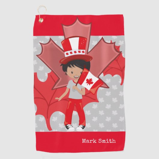 Serviette De Golf Golf Canada (Devant)