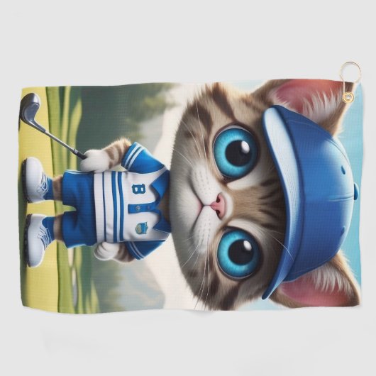 Serviette De Golf Golf Cat (Horizontal)