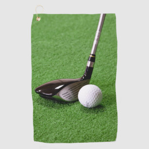 Serviette De Golf Golf club et balle sur une surface verte Golf serv
