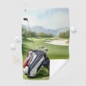 Serviette De Golf Golf Club Sport (En situation)