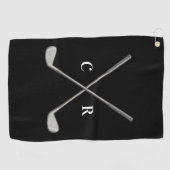 Serviette De Golf Golf Clubs Personalized (Horizontal)