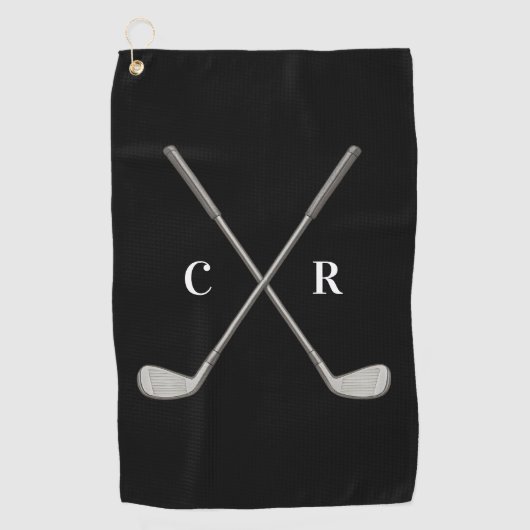 Serviette De Golf Golf Clubs Personalized (Devant)