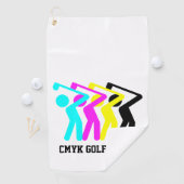 Serviette De Golf Golf CMYK élégant (En situation)
