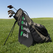 Serviette De Golf Golf Continue à Rire Fou Noir Drôle (Vert)