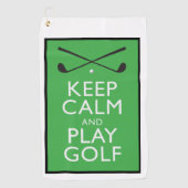 Serviette De Golf Golf de Keep Calm and Play - Golf Towne (Devant)