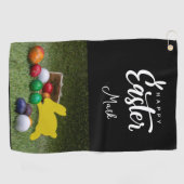 Serviette De Golf Golf de Pâques Golf de Pâques OEufs de Pâques (Horizontal)
