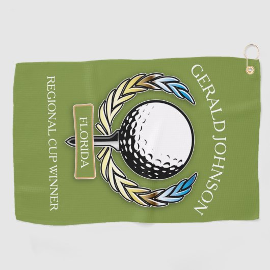 Serviette De Golf Golf Design Monogram Modèle Golf Towne (Horizontal)