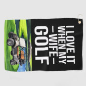 Serviette De Golf Golf drôle dire femme (Horizontal)