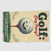 Serviette De Golf Golf : Easy Peasy ? (Horizontal)