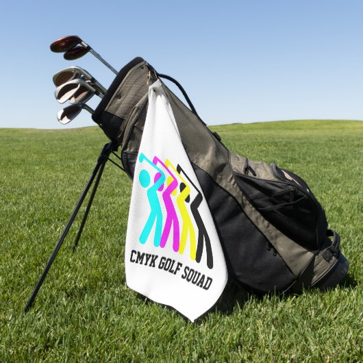 Serviette De Golf Golf élégant en CMYK (Vert)