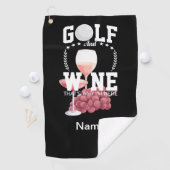 Serviette De Golf Golf et vin pour golfeur (En situation)