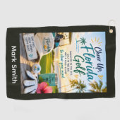 Serviette De Golf Golf Floride à thème (Horizontal)