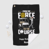 Serviette De Golf Golf Funny Agent de police retraité Golfer (En situation)