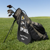 Serviette De Golf Golf Funny Agent de police retraité Golfer (Vert)