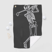 Serviette De Golf Golf Funny Golf Skeleton jouer Golfer (En situation)