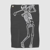 Serviette De Golf Golf Funny Golf Skeleton jouer Golfer (Devant)